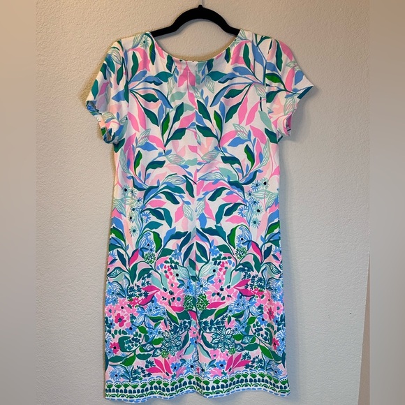 Lilly Pulitzer Sophiletta Dress Water Lilly Green Size M. SPF 50+ Preppy Summer - Picture 2 of 4
